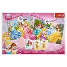 Trefl Disney Princess 3in1 Puzzles + Cards