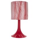 F&F Home Basics plastová stolní lampa červená