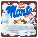 Zott Monte Mléčný dezert s čokoládou a lískovými oříšky 4 x 55g